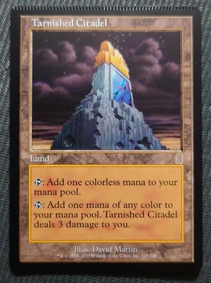 MTG Tarnished Citadel English Crimp Error EDH Commander Magic Card Used - Image 1 of 4