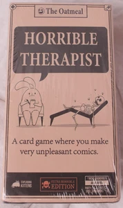 The Oatmeal Horrible Therapist Extra Horrible Edition Kartenspiel für Erwachsene VERSIEGELT - Bild 1 von 3