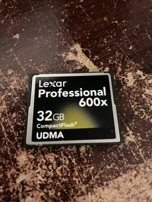 32gb LEXAR Pro UDMA 600x Compactflash for CF DSLR NIKON CANON - Image 1 of 3