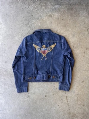 Chaqueta Wrangler Vintage Niños Jóvenes 14 Azul Denim Años 60 70 Tipo 3 Hecha en EE. UU. Foto 1 de 4