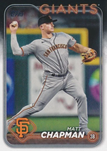 2024 Topps #393 MATT CHAPMAN - San Francisco Giants - Imagen 1 de 1