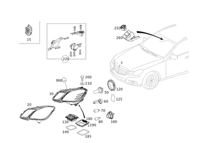Faro antiniebla original Mercedes-Benz 212-820-10-56 Foto 1 de 2