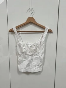 Urban Outfitters Kimchi Blue Lennon Linen Cami Top.  White.  XXS. - Picture 1 of 4