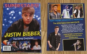 Justin Bieber SUPERSTARS Magazine Lots of pinups inside Collectible Dec 2012 - Imagen 1 de 4