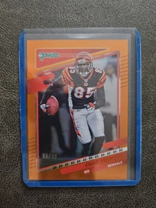 Tarjeta paralela Donruss Chad Ochocino Johnson 2021 lámina naranja #/85 Bengals  - Imagen 1 de 2