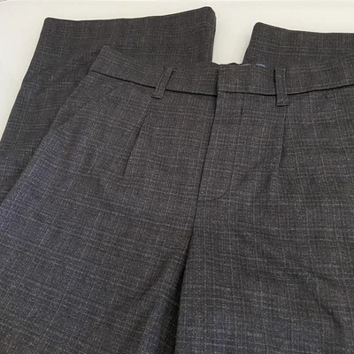 Pantalones de vestir para mujer Democracy Ab Solution gris pierna ancha talla 12 tiro medio tobillo Foto 1 de 4