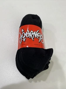 Journeys Black Basic Crew Socks  Size 11-3 (youth) - Picture 1 of 3