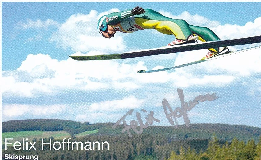 Felix HOFFMANN, Deutschland, Silber Jun.-WM 2017 Skispringen, Original-Autogramm - Bild 1 von 1