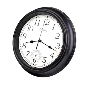 Orologi da Interno Esterno 12 Pollici Retrò Impermeabili con Termometro Facile da Leggere... - Foto 1 di 8