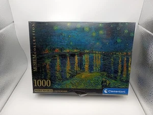 Clementoni Museum Collection Puzzle Van Gogh Starry Night 1K Pieces 27x19 Italy - Picture 1 of 12