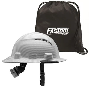 Lift Safety HIDV-24CW IDAX Full Brim - Vented (White Carbon) with Tote Bag - Picture 1 of 3