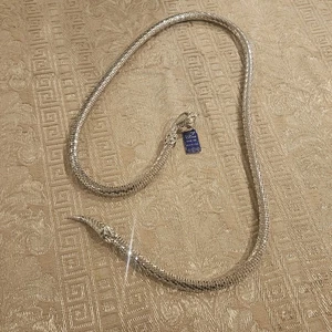 Vintage Whiting & Davis Silber Mesh Schlange Halskette Gürtel 38" NEU mit Etikett - Bild 1 von 8