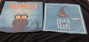 2 Spooky Happy Halloween Überwurf Kissenbezüge Urlaub Home Decor Trick or Treat - Bild 1 von 7