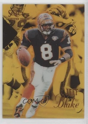 1995 Select Certified Edition Gold Mirror Jeff Blake #13 Rookie RC - Image 1 of 2
