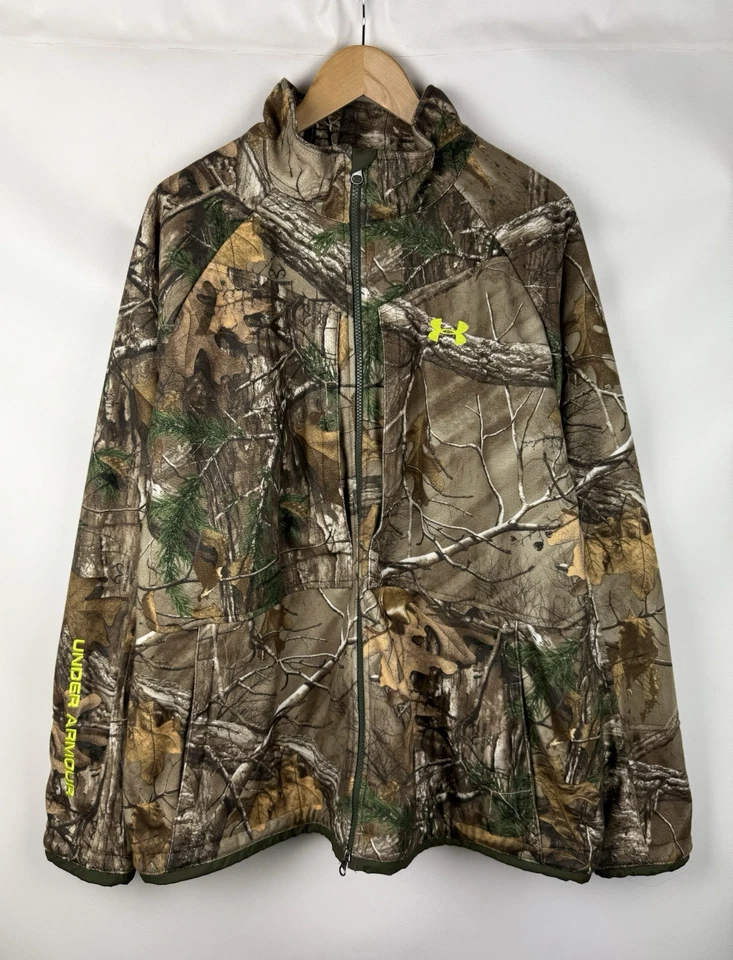 Under Armour Scent Control Men’s Realtree Camo Tactical Hunting Fleece Jacket  - Image 1 of 4
