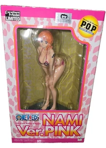 P.O.P one piece portrait of pirates Nami vers pink action figure statue - Imagen 1 de 7