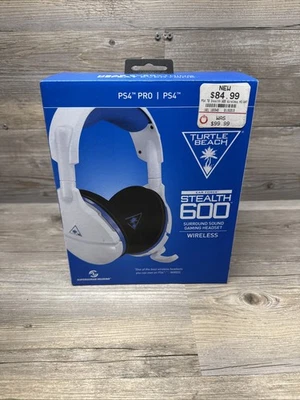 Turtle Beach Over-the-Ear Stealth 600 Wireless Gaming Headset - White NOB PS4 - Image 1 of 4