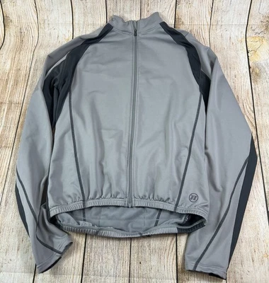 Mens Novara Cycling Full Zip Grey Jacket Size Large  - Image 1 of 4