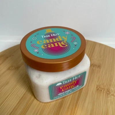 Exfoliante hidratante exfoliante de azúcar de karité caña de caramelo Tree Hut 18 oz cuidado de la piel Foto 1 de 4
