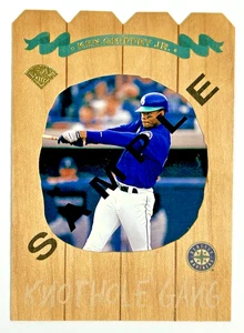 1997 Leaf  Baseball Ken Griffey Jr. Knothole Gang Die-Cut Promo Card/5000 - Bild 1 von 2