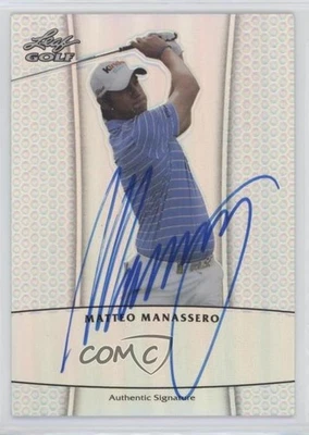 2011 Leaf Metal Auto Prismatic /99 Matteo Manassero #BA-MM1 Auto - Image 1 of 2