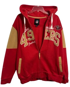 Y2K NFL San Francisco 49ers Full Zip Hoodie Sweatshirt Gr. XL - Bild 1 von 7