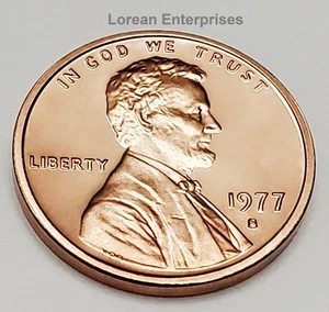 1977 S Lincoln Memorial Penny/Cent ✼PROOF✼ - Picture 1 of 2
