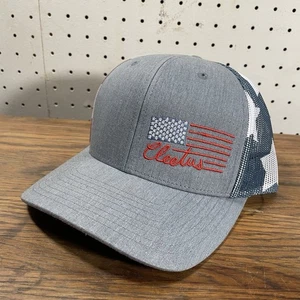Baseballkappe Cleetus McFarland signierte Mütze Druckknopflasche amerikanische Flagge Netz - Bild 1 von 12