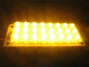 12V Warmweiße LED Lampe 24 Piranha LED Lichter Mobiles Panel Beleuchtung Board - Bild 1 von 5