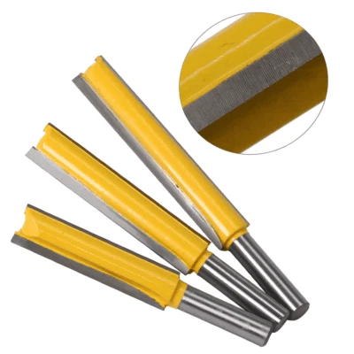 8mm straight  router bit 8MM Shank Router Bits Double-edged CNC Woodworking - image 1 of 4