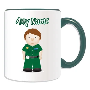 Personalised Gift  Paramedic Male Brown Hair Mug Money Box Cup Hospital NHS Tea - Picture 1 of 21