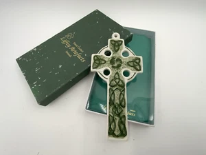 House of Liffey Artefacts Irish Ceramic Celtic Cross Wall Hanging 7" - Picture 1 of 5