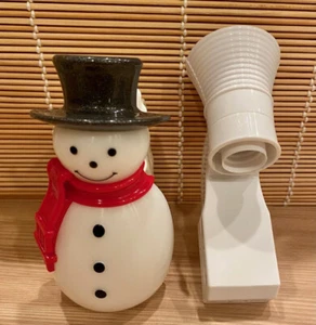 Bath & Body Work Wallflower Unit Fragrance Plug Snowman Light Up Basic White - Picture 1 of 3