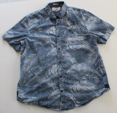 Camisa masculina Penguin by Munsingwear Heritage Slim FIt tamanho XL - Padrão folha de palmeira - Imagem 1 de 4