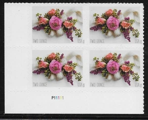 US Scott #5458, Plate Block #P11111 2020 Wedding Series VF MNH Lower Left - Picture 1 of 1