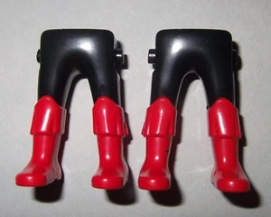 11894, 2x Pantalones Largos, Negro, Botas Tulipán, Rojo - Imagen 1 de 1