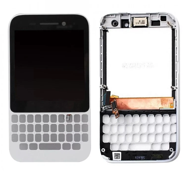  LCD display touch screen Digitizer Full Assembly for BlackBerry Q5 White frame - Image 1 of 1