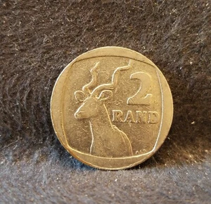 1990 South Africa 2 rand, Greater kudu type, KM-139 - Picture 1 of 6