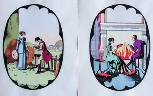 A Pair of French Art Deco Pochoir Print Designs for Porcelain Wares 1920s - Bild 1 von 8