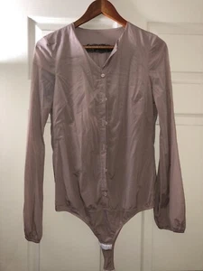Tunica top da donna Patrizia Pepe taglia 42 rosa polvere beige seta nuovo con etichette - Foto 1 di 6