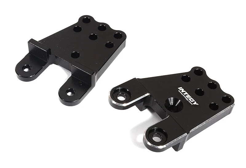 Black Billet Machined Shock Towers for Tamiya CC02 Scale Off-Road Vehicle - Image 1 of 1