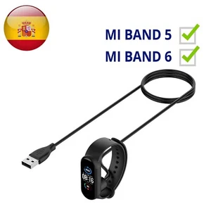 Cable de Repuesto Cargador 40cm Iman para Pulsera Xiaomi Mi Smart Band 5 6 Negro - Foto 1 di 1