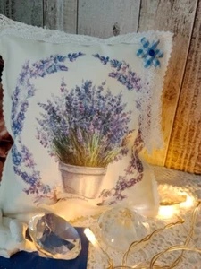 Lavendelkissen Duftkissen mit BIO Lavendelblüten Geschenke Idee - Handarbeit - Bild 1 von 3