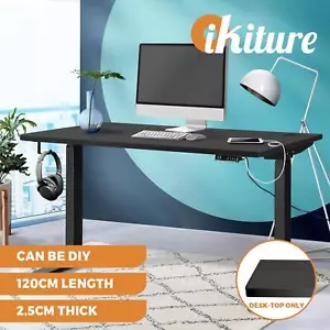 Oikiture Standing Desk Board Adjustable Computer Table Sit Stand Desk Top Black - Picture 1 of 11