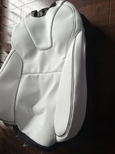 22-23 Tesla Model X S Front Seat Back Trim Assembly Brand New Performance White - Picture 1 of 5
