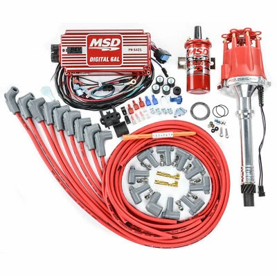 MSD Ignition 85551K Billet Distributor Ignition Kit Fits Small Block Chevy V8's  - Image 1 of 4