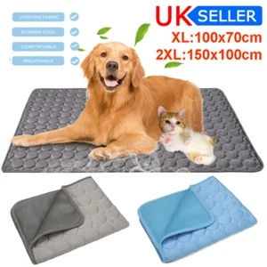 Pet Cooling Mat Cool Pad Cushion Dogs Cats Puppy Blanket For Summer Sleeping Bed - Picture 1 of 28