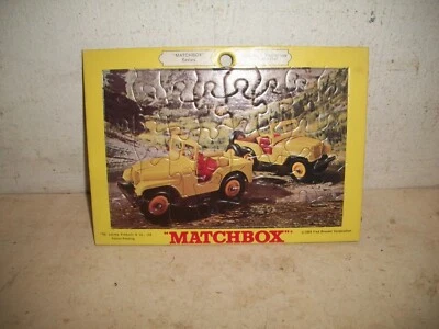 Vintage 1969 Matchbox Puzzle Picture Of 1967 Jeep 72 Lesney Products - Image 1 of 2