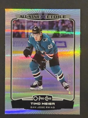 22-23 O-Pee-Chee Timo Meier All Star 🌈🌈🌈  Rainbow Variant #/350 - Image 1 of 3