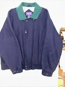 GANT Parka Jacke Herren XL Navy mit grünem Kragen - Bild 1 von 4